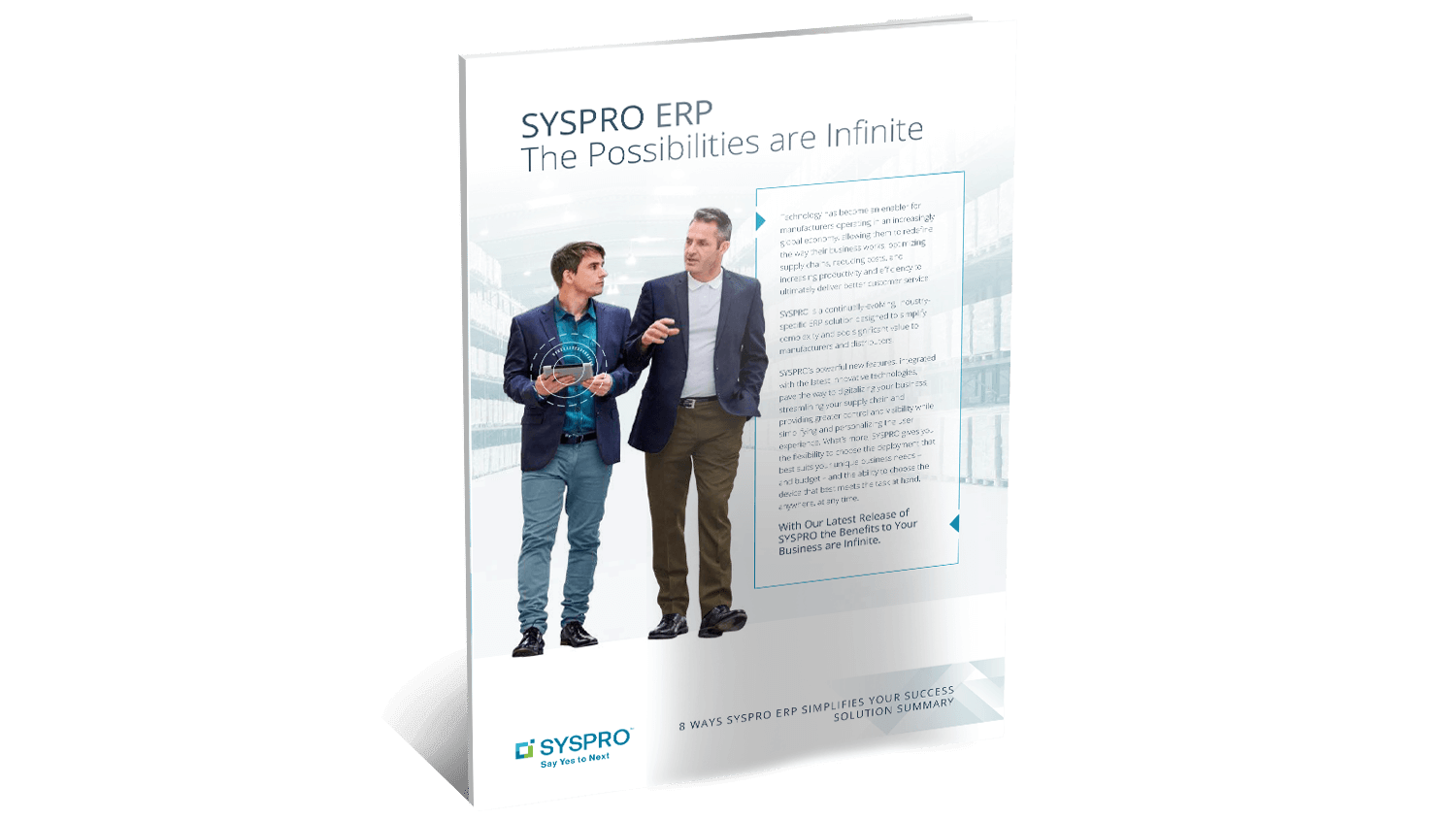SYSPRO-ERP-software-system-Syspro-infinite-possibilites-brochure