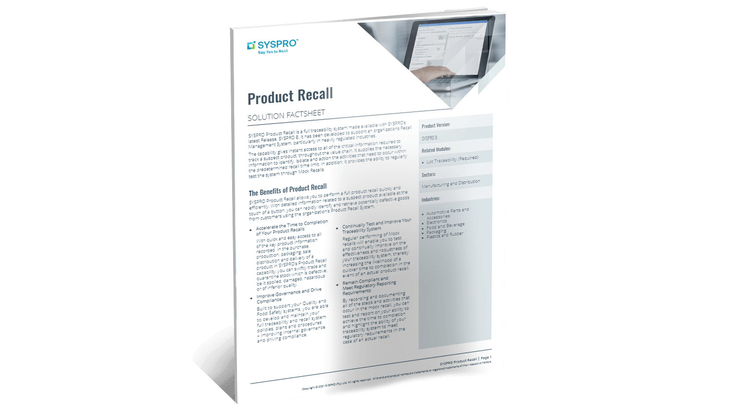 SYSPRO-ERP-software-system-product-recall-factsheet