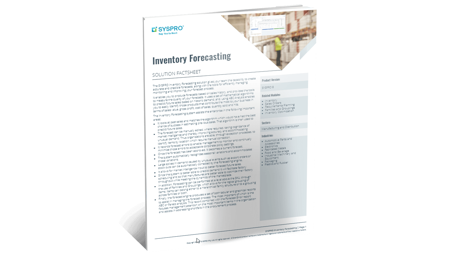 SYSPRO-ERP-software-system-inventory-forecasting-factsheet